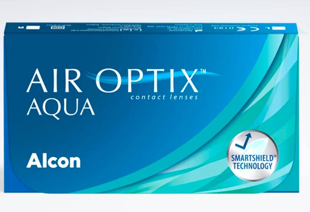 AIR OPTIX AQUA  линзы  ежемесячные пара